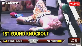 1ST ROUND KNOCKOUT - Reymart Gaballo vs Phai Pharob