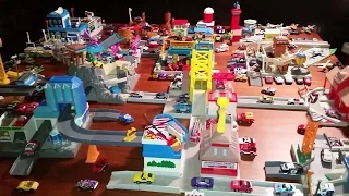 Micro Machines HUGE City Toy Collection Playset Galoob, Hiways & Biways, etc. 1980s/90s