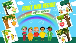 FRUIT and VEGGIE- A healthy adventure| 🍎SPORTY SNACK | Children's story|🥕A PLAYFUL JOURNEY to HEALTH