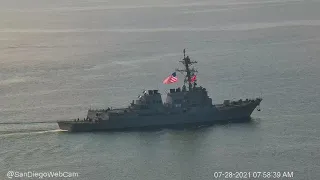 USS Howard (DDG-83) outbound San Diego to new homeport of Yokosuka, Japan