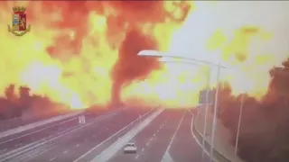 Tanker Truck Explodes on Highway in Italy, Two Dead