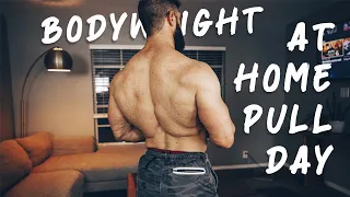 Bodyweight Back & Biceps Workout at Home (Pull Day w/ NO EQUIPMENT!!)