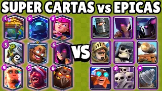 10 SUPER CARDS vs 10 EPIC | QUALITIES OLYMPICS | clash royale