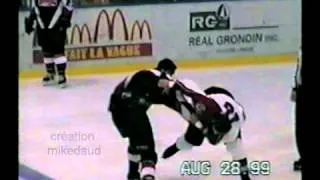 hockey fight philippe morin vs rodrigue 28 aout 99