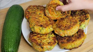 Zucchini and potatoes taste better than meat ! Easy and quick DELICIOUS recipe!