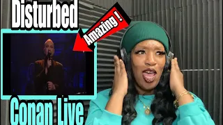 DISTURBED - SOUND OF SILENCE | CONAN LIVE ( REACTION )