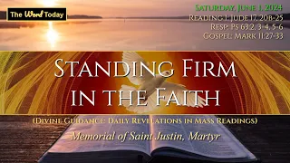 Standing Firm in the Faith | Divine Guidance -  Saturday, June 1, 2024