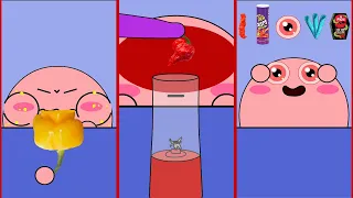 Kirby Animation - Yes or No Spicy Food Challenge Complete Edition