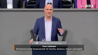 Sven Lehmann (B90/Grüne) als Queerbeauftragter zum Gesetz zur Überarbeitung des Sanktionsrechts