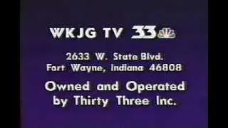 WKJG-TV 33 Sign-Off 1989