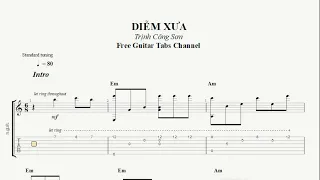 DIỄM XƯA - Trịnh Công Sơn [ Free Guitar Tabs ]