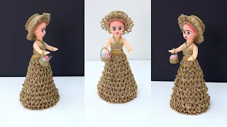 Beautiful Jute Craft Doll !!! Super Jute Craft Doll | DIY Crafts Ideas | Waste Material Craft