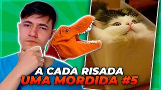 O GATO DERRETEU? A CADA RISADA UMA MORDIDA! #5