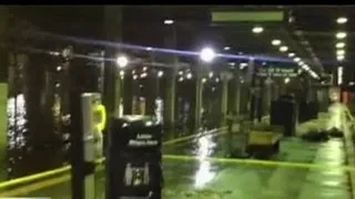 Hurricane Sandy floods New York City subways