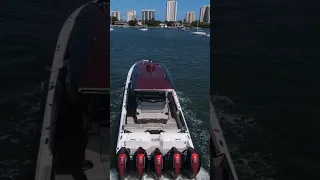 Chasing a Nor-Tech 500 Sport in South Florida 🌴🛥️🌴#shorts #boat #boating #dji #yacht #florida