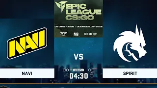 🔴  RU  NAVI vs Spirit BO3 | EPIC League CIS RMR 2021 | Playoff