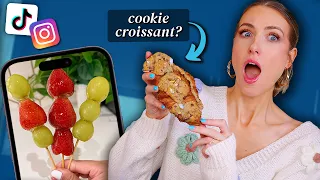 I tried VIRAL DESSERT RECIPES on TIKTOK & INSTAGRAM - what's ACTUALLY worth making?