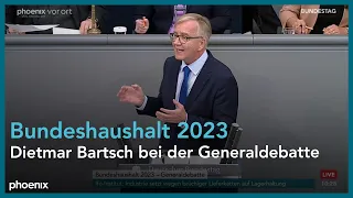 Dietmar Bartsch bei der Generaldebatte zum Bundeshaushalt 2023 am 23.11.22