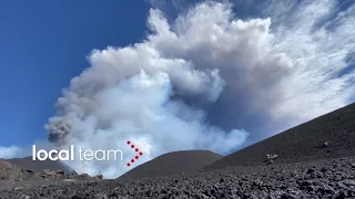 Etna, il timelapse dell'eruzione: le immagini velocizzate