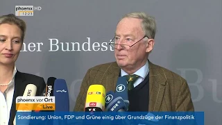 Wahl des Bundestagsvizepräsidenten: Alice Weidel und Alexander Gauland am 25.10.2017