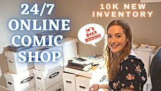 THE START OF OUR ONLINE COMIC SHOP - ORGANIZING AND SELLING 1OK COMICS