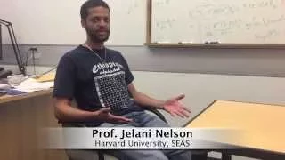 Professor Jelani Nelson (Harvard University)