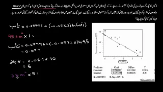 Worked example of linear regression using transformed data | Advanced regression | Sec Math| KA Urdu