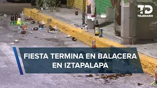 Hombres armados interrumpen fiesta en Iztapalapa y disparan a cuatro personas