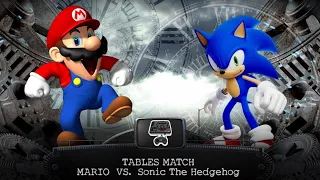 WWE 2K24 Sonic vs Mario Tables Match in the Genesis Arena SEGA X Nintendo