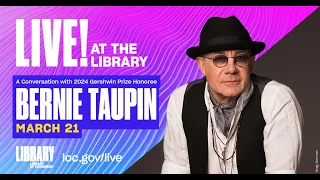 A Conversation with 2024 Gershwin Honoree Bernie Taupin