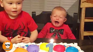 Baby Crying Because of Blowing Candles FAILS #6 ★ Funny Babies Blowing Candle Fail