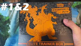 Champion's Path Elite Trainer Box Opening 1+2 - Pokémon fans tell me that these are popular!