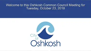 Oshkosh Common Council - 10/23/18