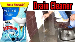 Wonder fresh drain cleaner | How to clear bathroom drain blockage | Drain blockage cleaner