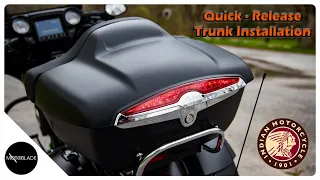 Indian Motorcycle Quick Release Trunk Installation (With Trunk Audio Install)