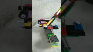 lego crane working as a hero making stuff as a building #lego