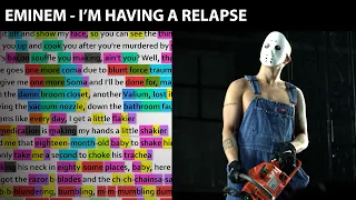 Eminem - I'm Having a Relapse [Rhyme Scheme] Highlighted