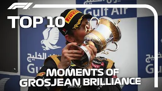 Top 10 Moments of Romain Grosjean Brilliance in F1