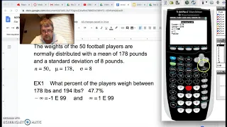 Empirical Rule Problems Done with the TI 84