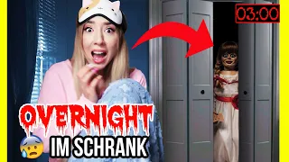 VERBRINGE niemals im WAND KLEIDERSCHRANK die OVERNIGHT CHALLENGE in LA **echte Annabelle Puppe**