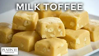 Easy & Quick Milk Toffee | Milk Cream With Condensed Milk | Holiday Favourites