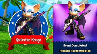 Sonic Dash - Win Rockstar Rouge - New Event Update - NEW Characters Unlocked and Fully Upgraded