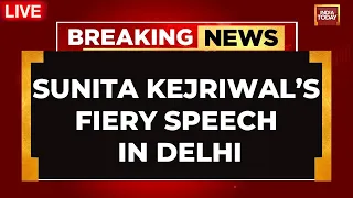 Sunita Kejriwal LIVE: Sunita Kejriwal's LIVE Speech In Delhi | Arvind Kejriwal News | India Today