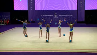 Ukraine (UKR) - 2023 Rhythmic Junior Worlds Qualifications 5BA Group