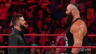 Finn Balor Slaps Brown Strowman in RAW