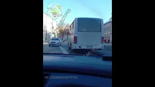Автобусы в Уфе нарушают ПДД Так ездят автобусы февраль 2023 Нефаз