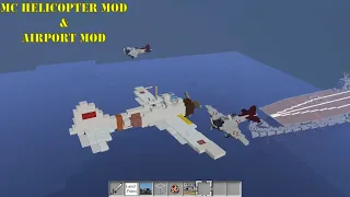 【MOD紹介】MCヘリでの撮影に！AirportModのオートパイロットを使ってみる(Minecraft 1.7.10&1.12.2)【ボイボ解説】