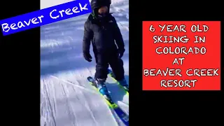 6 Year Old Kid Skiing in Colorado |  Beaver Creek Ski School