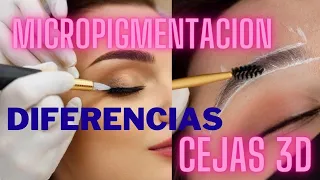 diferencia entre cejas HD 3D henna y microblading y micropigmentacion