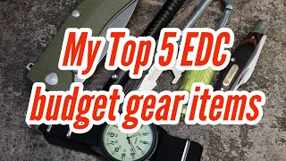 Top 5 Budget EDC Gear Items #budget #everyday #carry #edcgear